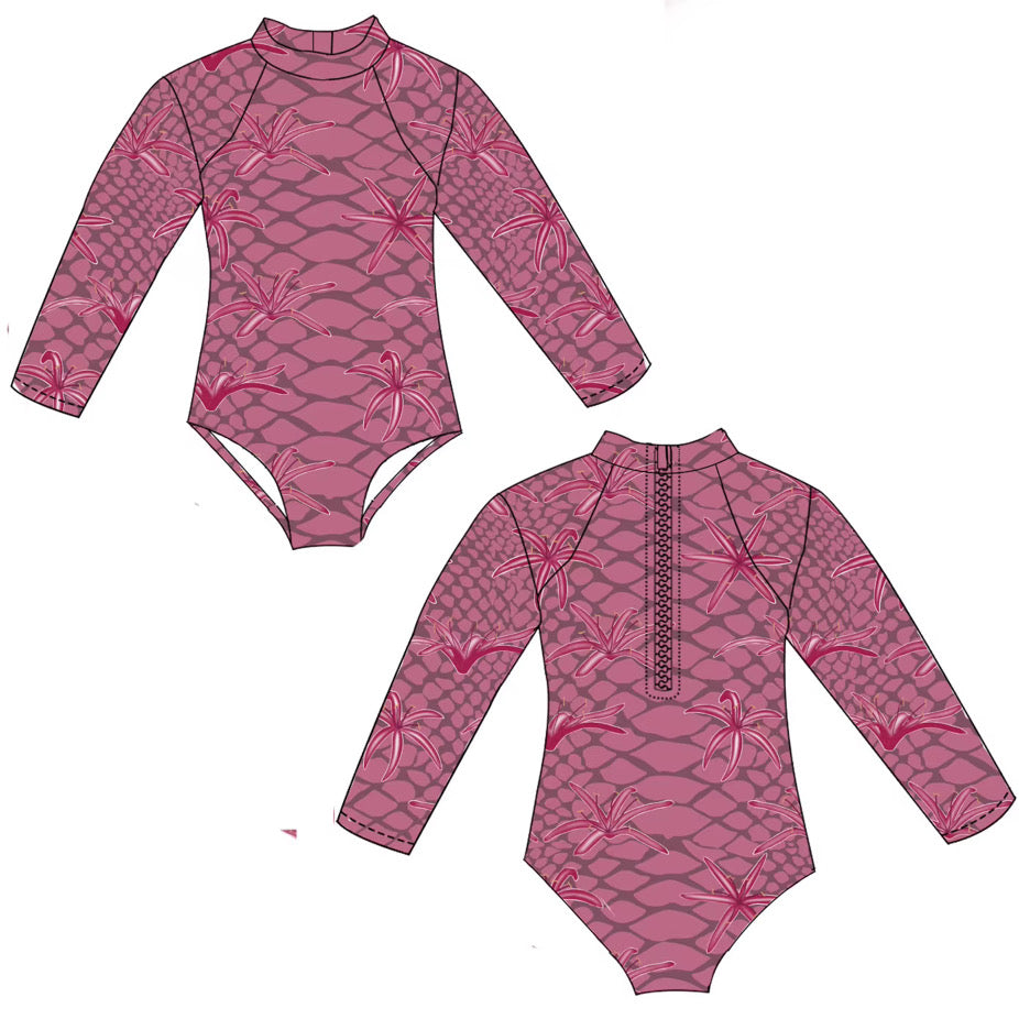 Mahalo kids Pua’ili long sleeve